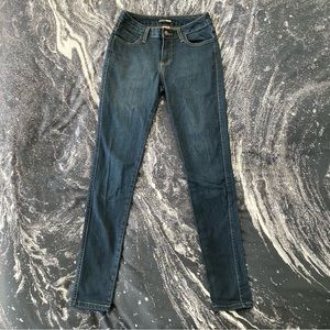 FASHION NOVA Jeans Womens 7 (26x27) Blue Dark Wash Stretch Denim Skinny Ladies